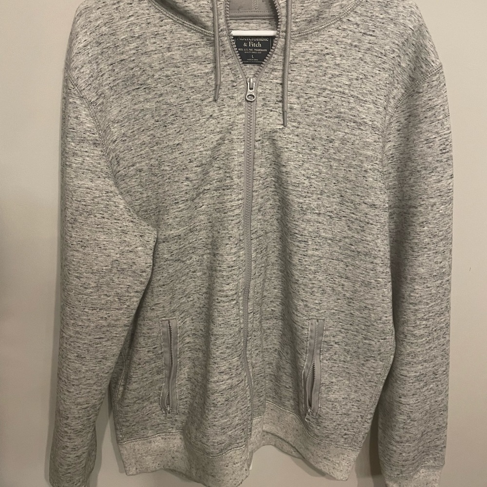 Abercrombie & Fitch Gray Hoodie Large